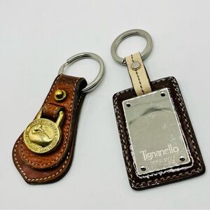 Tignanello / Dooney & Bourke Brown Leather purse Keychains